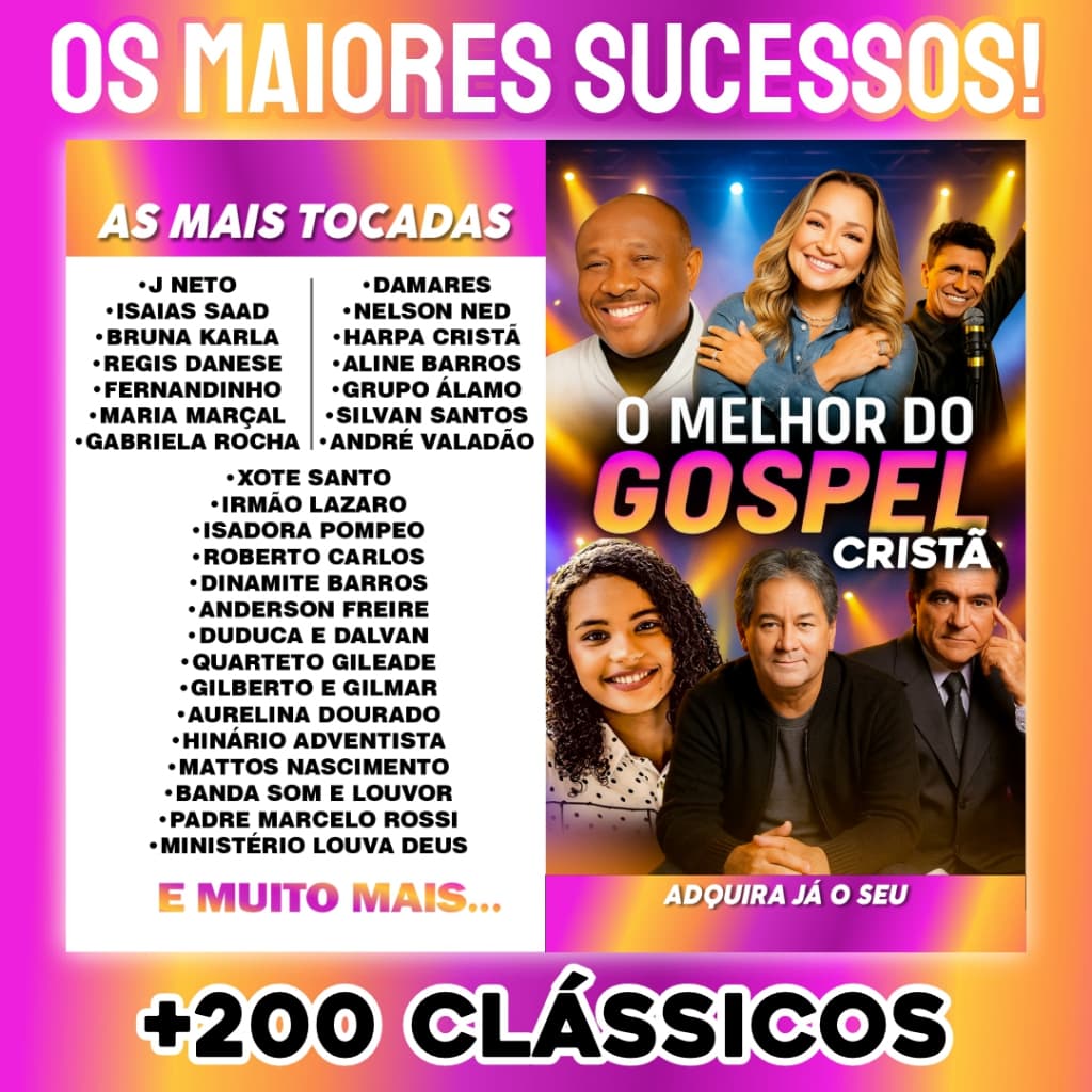 GOSPEL COM OS MELHORES  200 +