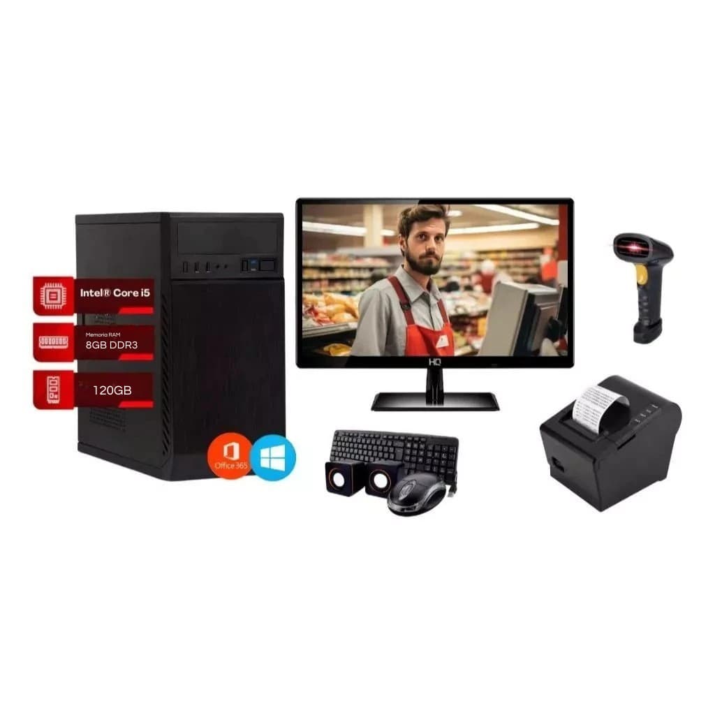 Kit Pdv Completo + Sistema (grátis) Comércio Em Geral 8Gb SSD 120GB
