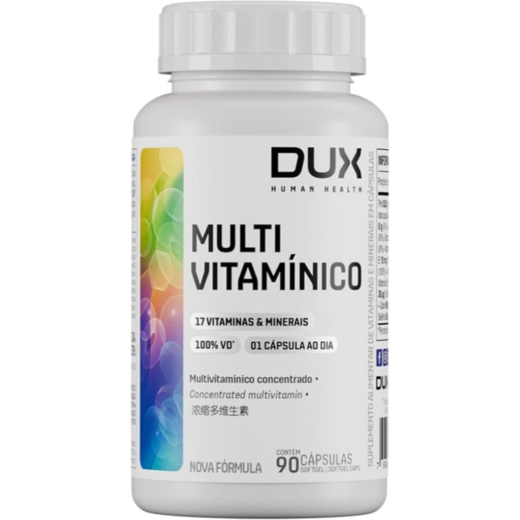 Dux Multivitamínico 90 Cápsulas - Suporte Imunológico e Saúde Geral