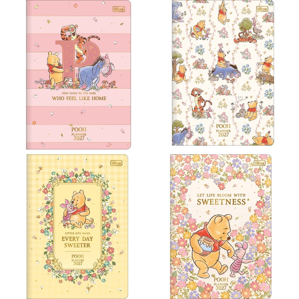 Planner Grampeado Pooh 2027 393886 Tilibra