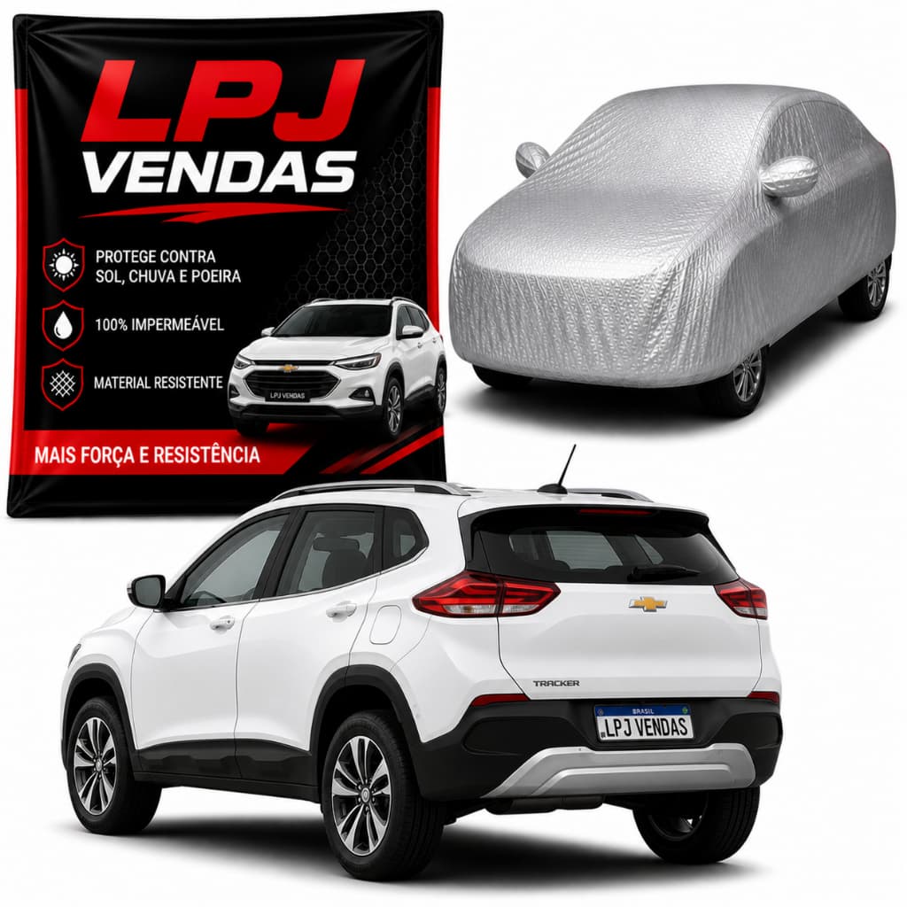Capa De Cobrir Carro Tracker Com Forro 100% Impermeável Protege Sol Chuva Poeira Anti-UV