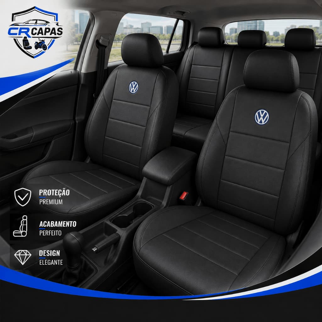 Capa Banco Carro Volkswagen Amarok Bora Jetta Nivus T-Cross Tiguan Virtus CrossUp