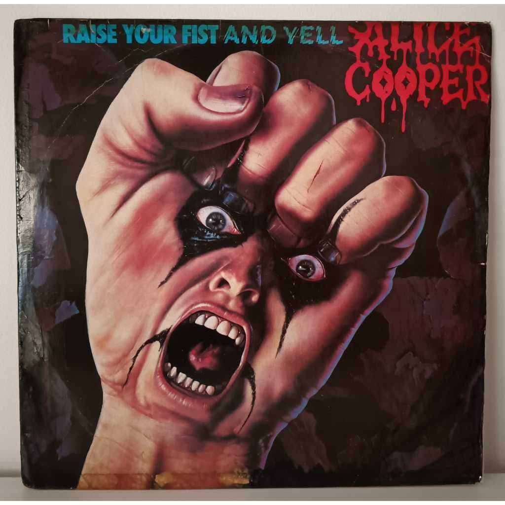 LP Alice Cooper - Raise Your Fist And Yell - nacional com encarte