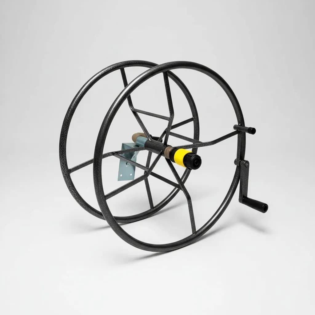 ENVIO IMEDIATO Enrolador de Mangueira Giratório 360° Suporte Jardim Até 30mt