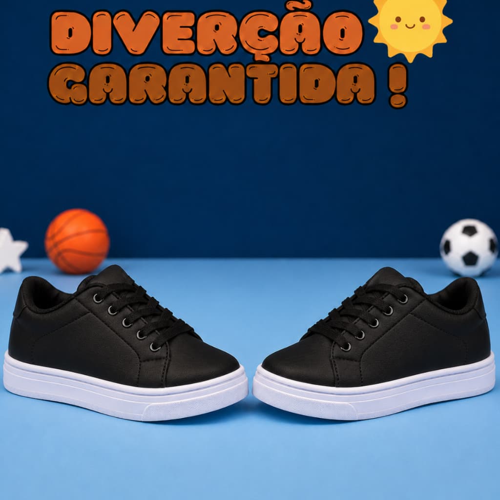 Tênis Infantil Menino Casual Confortável Escolar Leve Macio Antiderrapante Uso Diário Envio Imediato