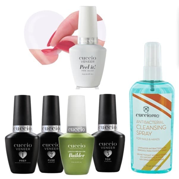 KIT PROFISSIONAL ESMALTAÇÃO EM GEL CUCCIO COM BASE CALCIUM