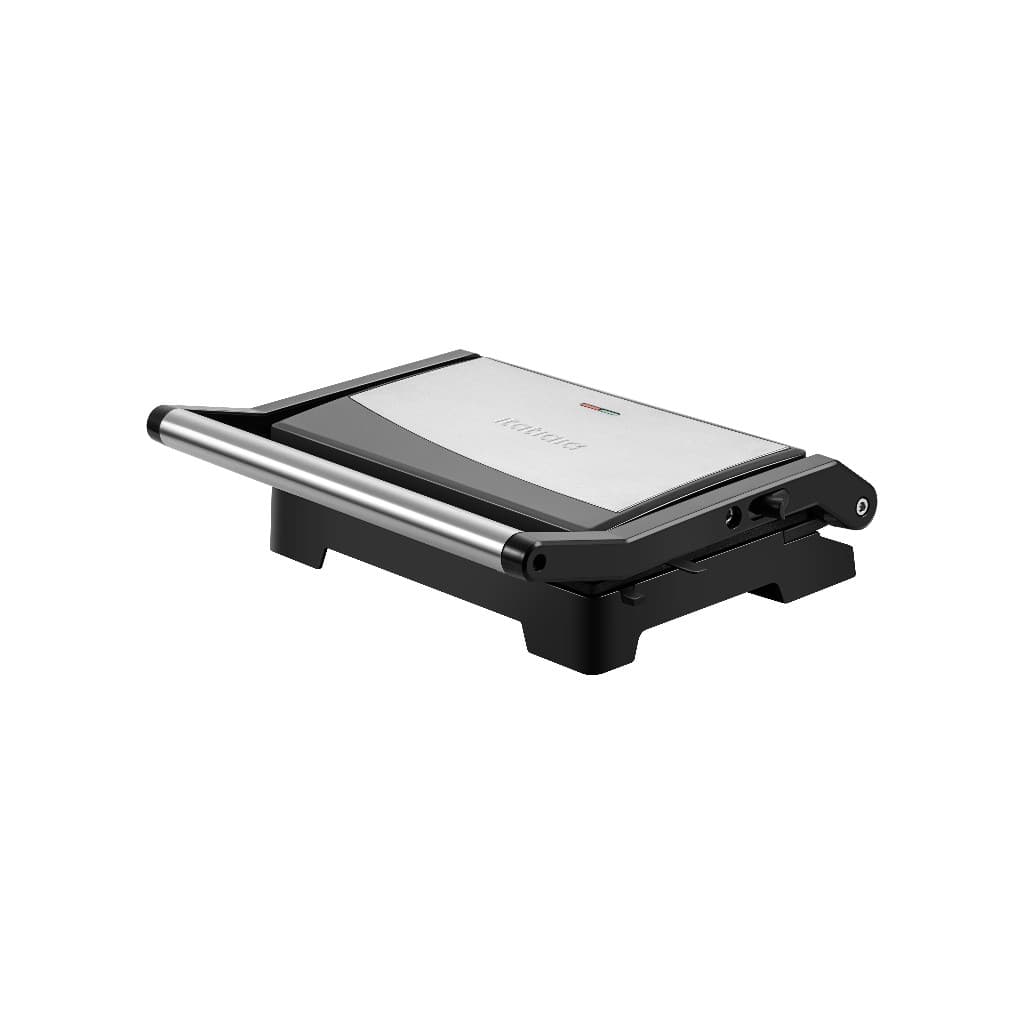 Grill Elétrico Itatiaia Essencial 1000W Inox Antiaderente Abertura 180° 127V
