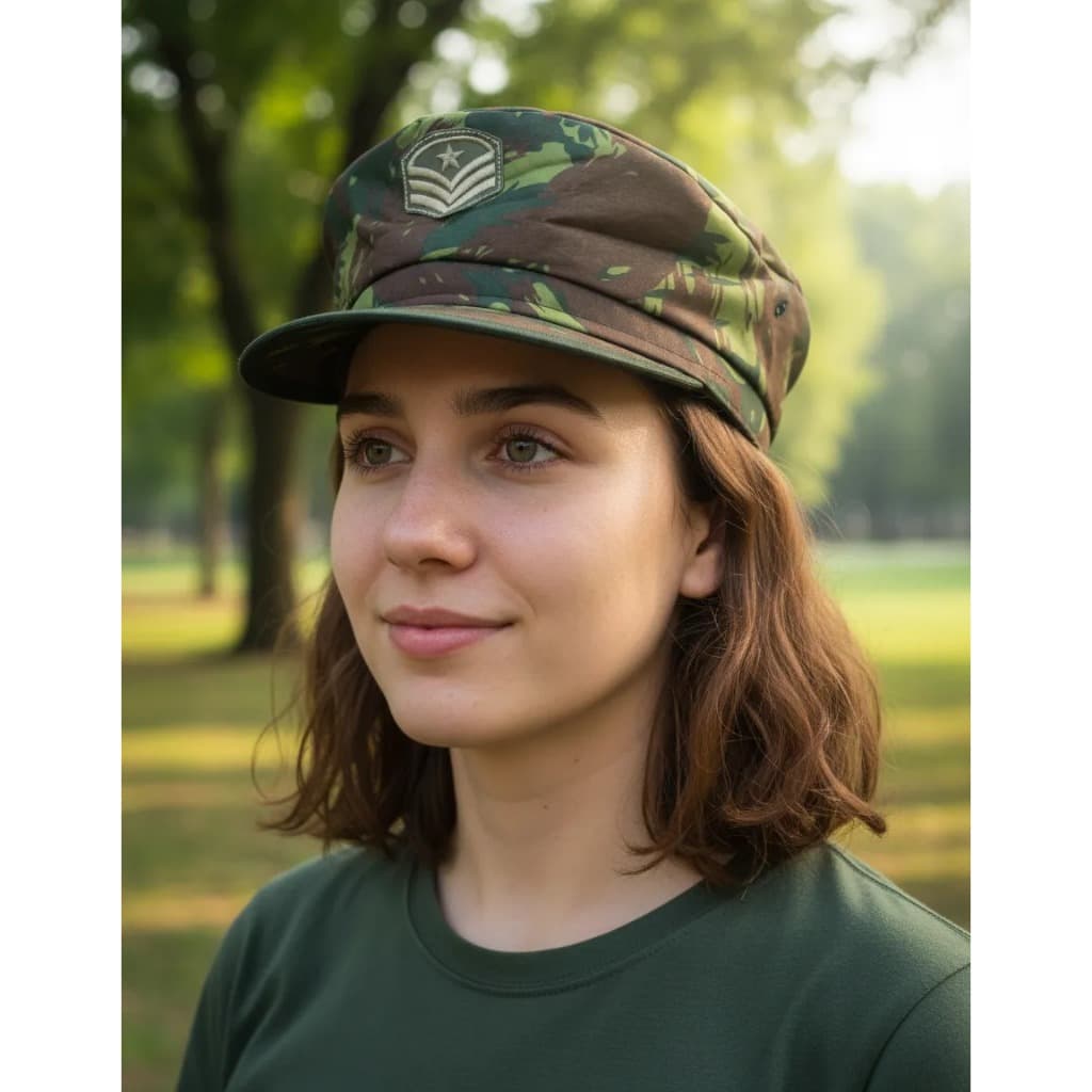 Quepe Simples Soldado Militar Exército Adulto