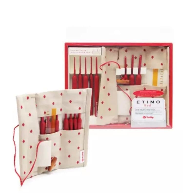 Kit de Agulhas de Croche Tulip Etimo Red Original