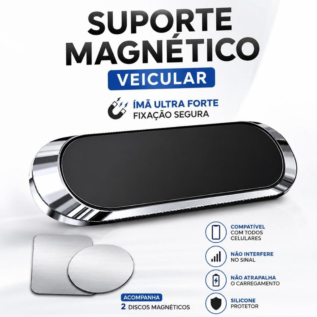 Suporte Magnético Veicular Para Celular Painel Universal Ímã Forte Fixação Alta Cor Aleatoria