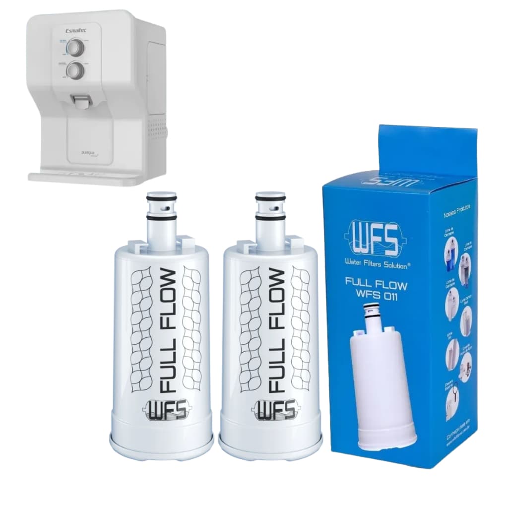 Kit 2 Filtro Refil Wfs Compatível Bebedouro Esmaltec Acqua 7