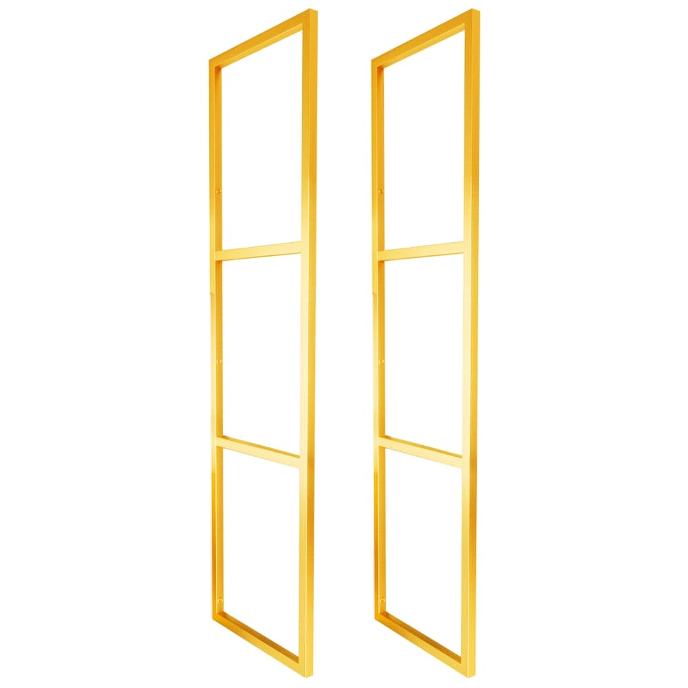 Estilo Industrial Metalon Triplo Teto/Parede Dourado - Prateleira 20cm