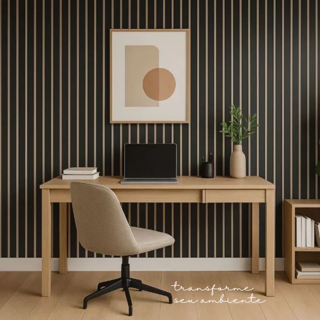 Kit 50 Placas Ripados PREMIUM Revestimentos Painel Decorativo Madeira MDF Alta Qualidade 45cmx10cm