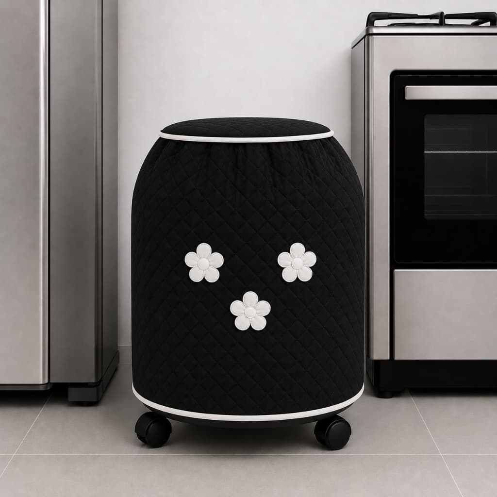 Capa Protetora Botijão de Gás 13 Kg | Matelada com Viés | Fácil Instalação Cozinha Premium