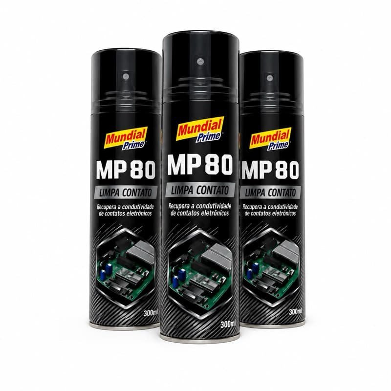 Limpa Contato MP80 Mundial Prime 300ml Spray Eletrônico Automotivo