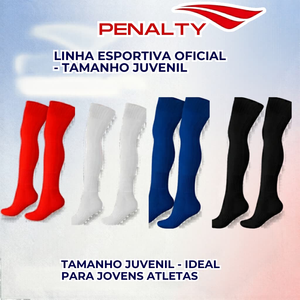 Meião Penalty Futebol Storm Juvenil Pro / Original