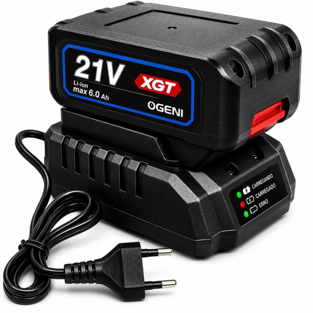 Carregador Fonte 21V Para Parafusadeira Furadeira Pino Universal Bomvink BOM-5592