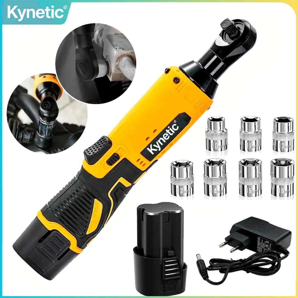 Chave Catraca Elétrica Com 2 Bateria Recarregável 21v/12V - Envio Rápido