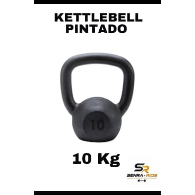 Kettlebell Pintado 10 KG Academia Crossfit Casa GYM