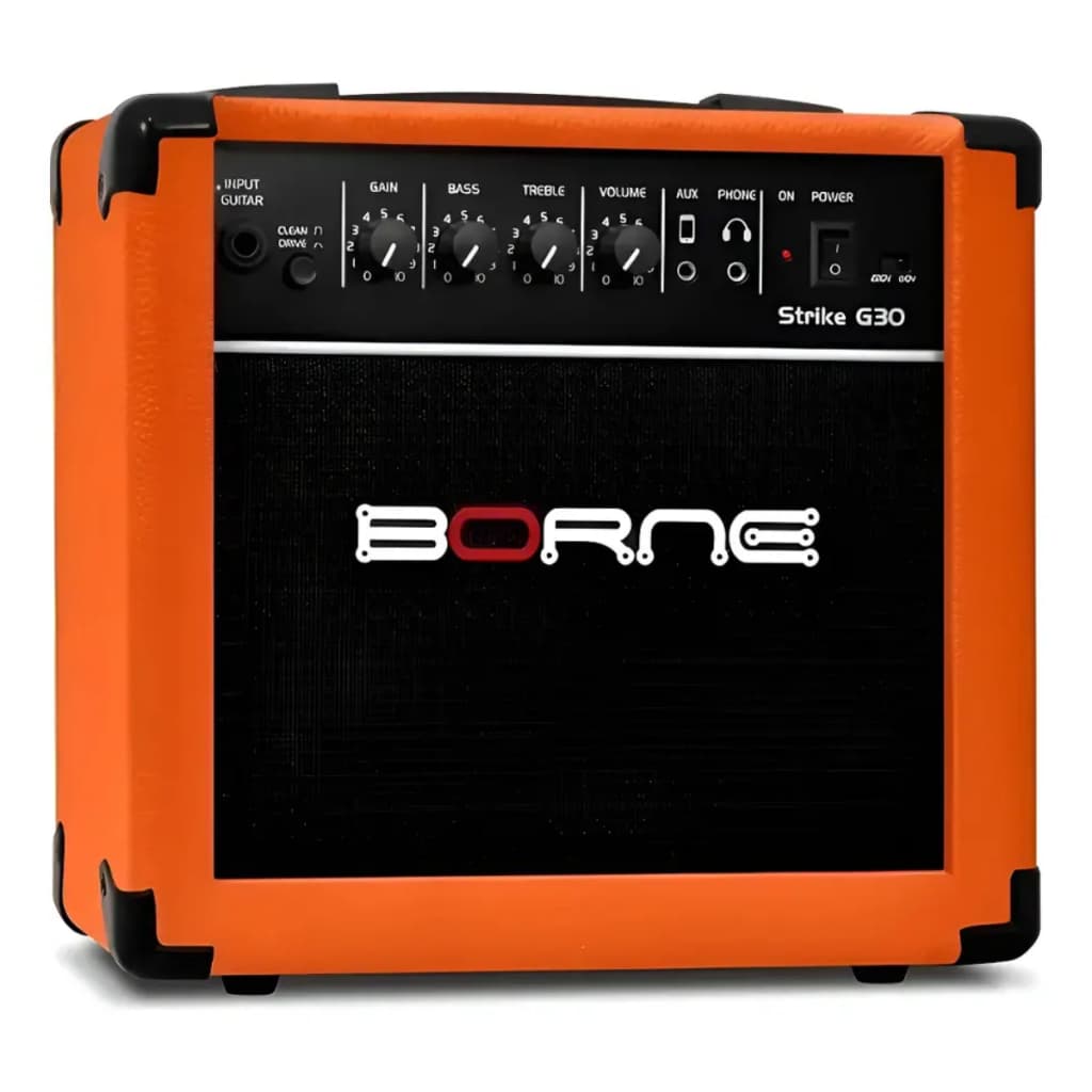 Cubo Amplificador Para Guitarra Borne Strike G30 15w Rms 8 Ohms