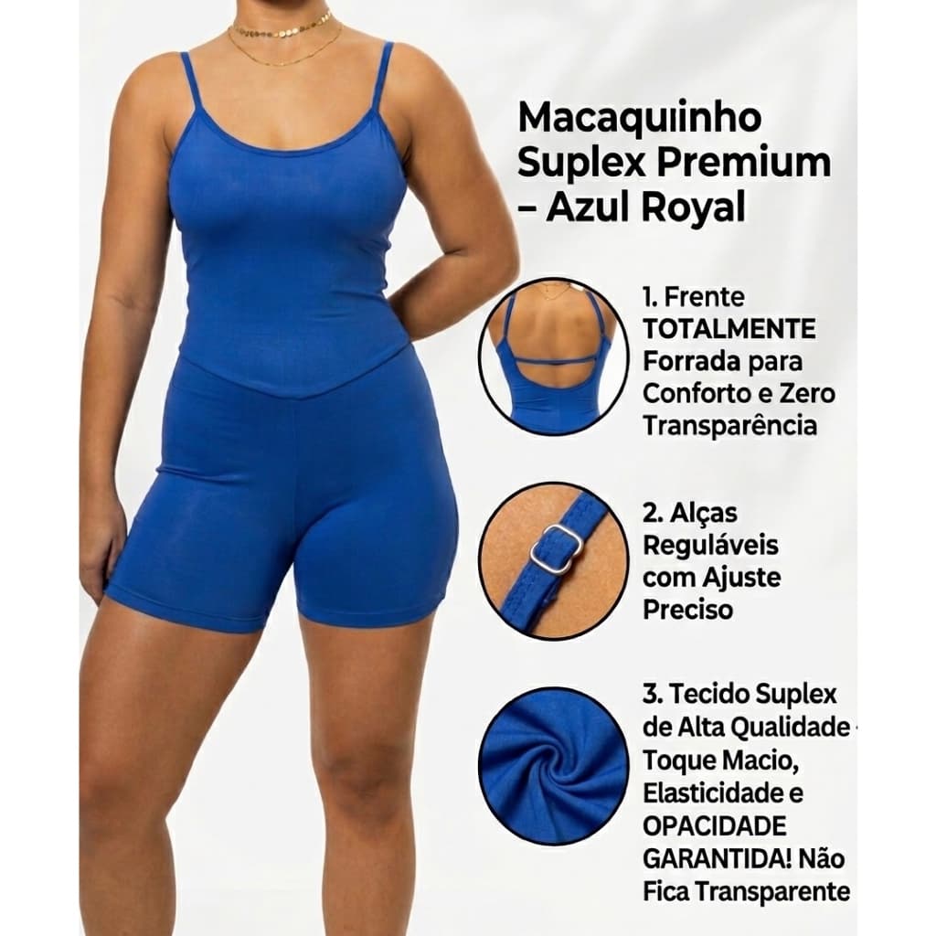 MACAQUINHO ACADEMIA FITNESS ZERO TRANSPARÊNCIA ALÇAS COM REGULAGEM SUPLEX PREMIUM