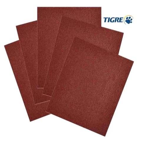 5 Unidades Lixa Para Massa Parede Reboco Massa Corrida Gesso Grão 60 Tigre