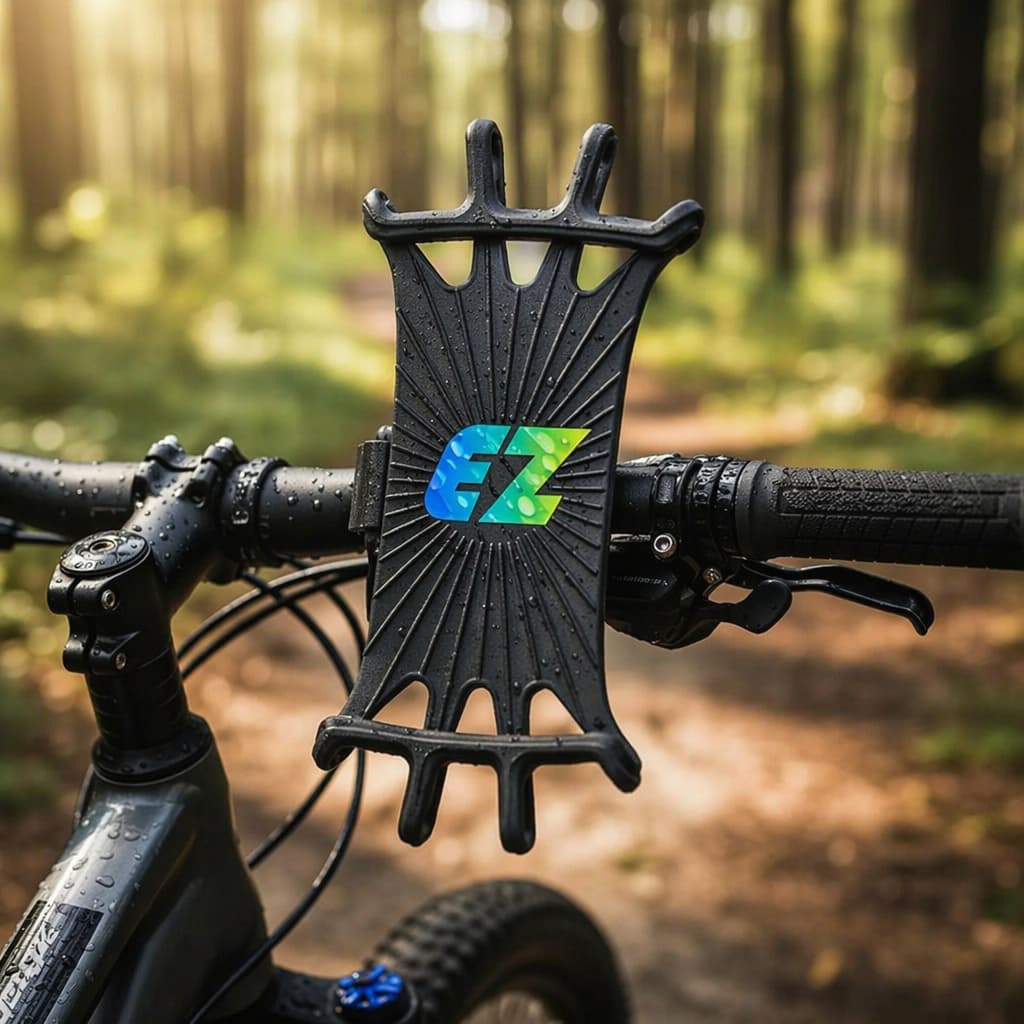 Suporte de telefone móvel de silicone de bicicleta de boa qualidade, suporte de telefone móvel de 360 graus de rotação