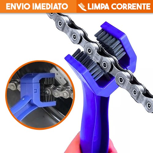 Escova Limpeza Corrente Transmissão Moto e Bike Universal Limpeza Prática