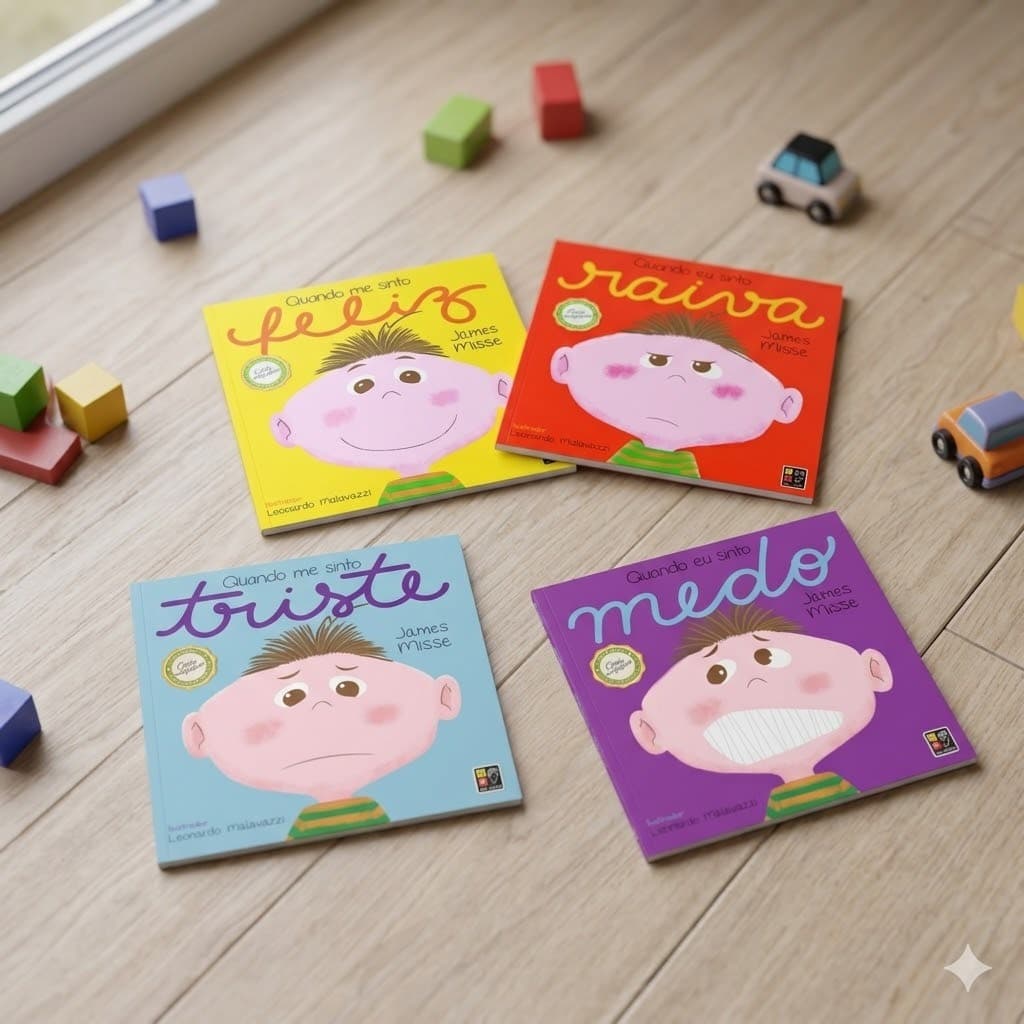 Sentimentos e Emoções Livros educativos, desenvolvimento emocional e materiais pedagógicos infantis.