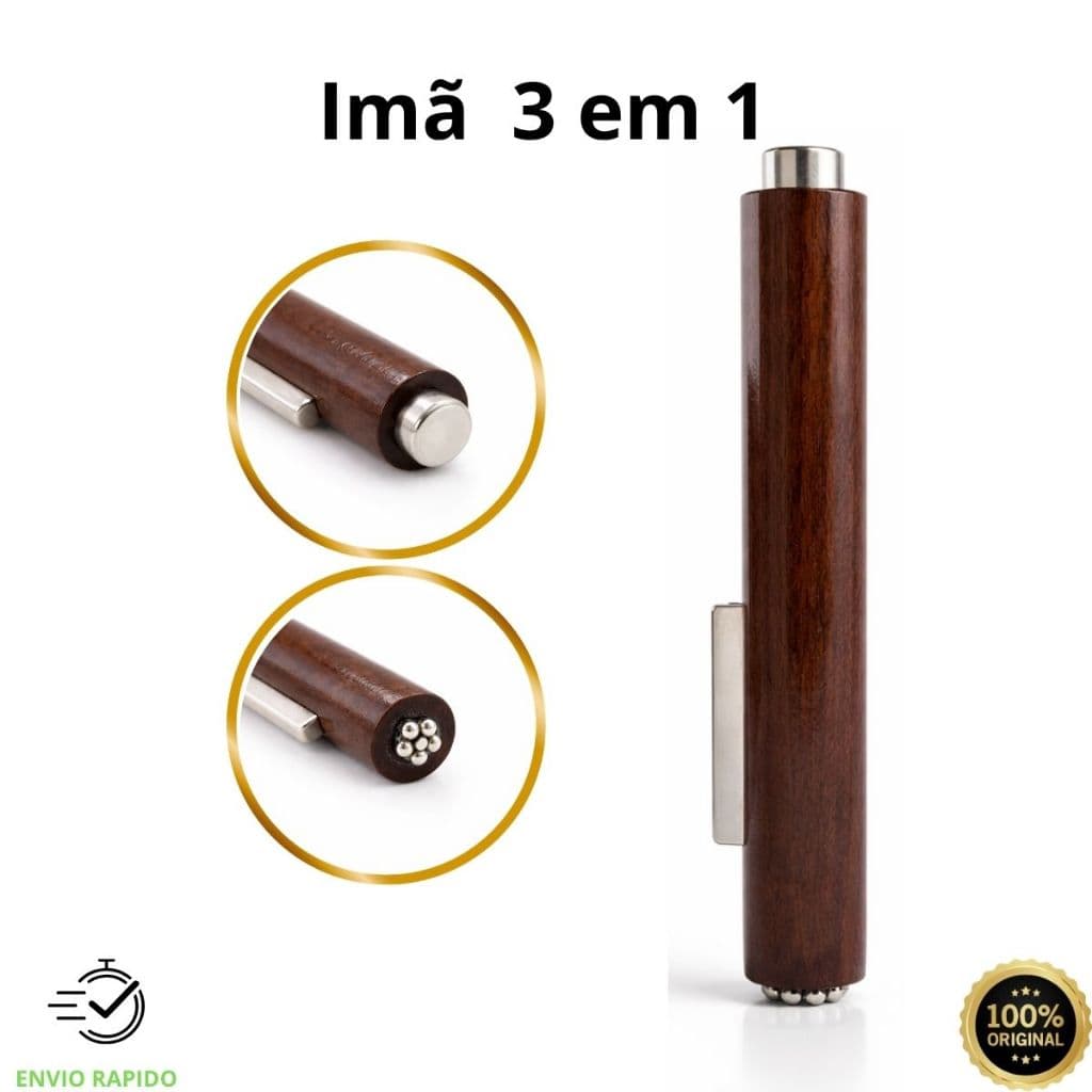 Imã Para Esmalte Em Gel Magnético olho de gato 3 Em 1 UV/LED Cabeça Dupla Haste Ferramenta