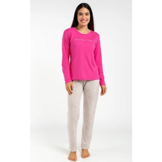 Pijama feminino longo, pijama de inverno feminino, pijama fofinho