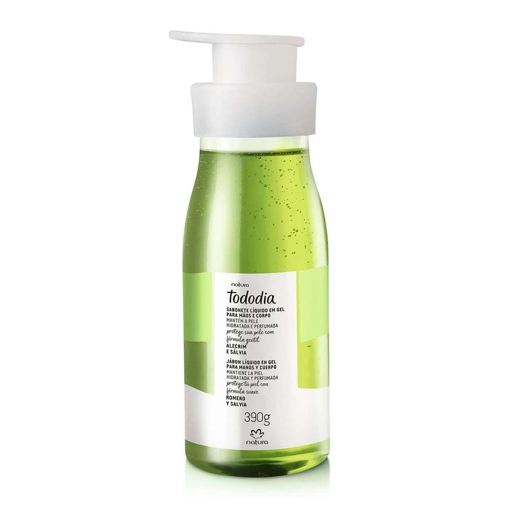 Sabonete Líquido Corporal Natura Tododia Alecrim e Sálvia 390g