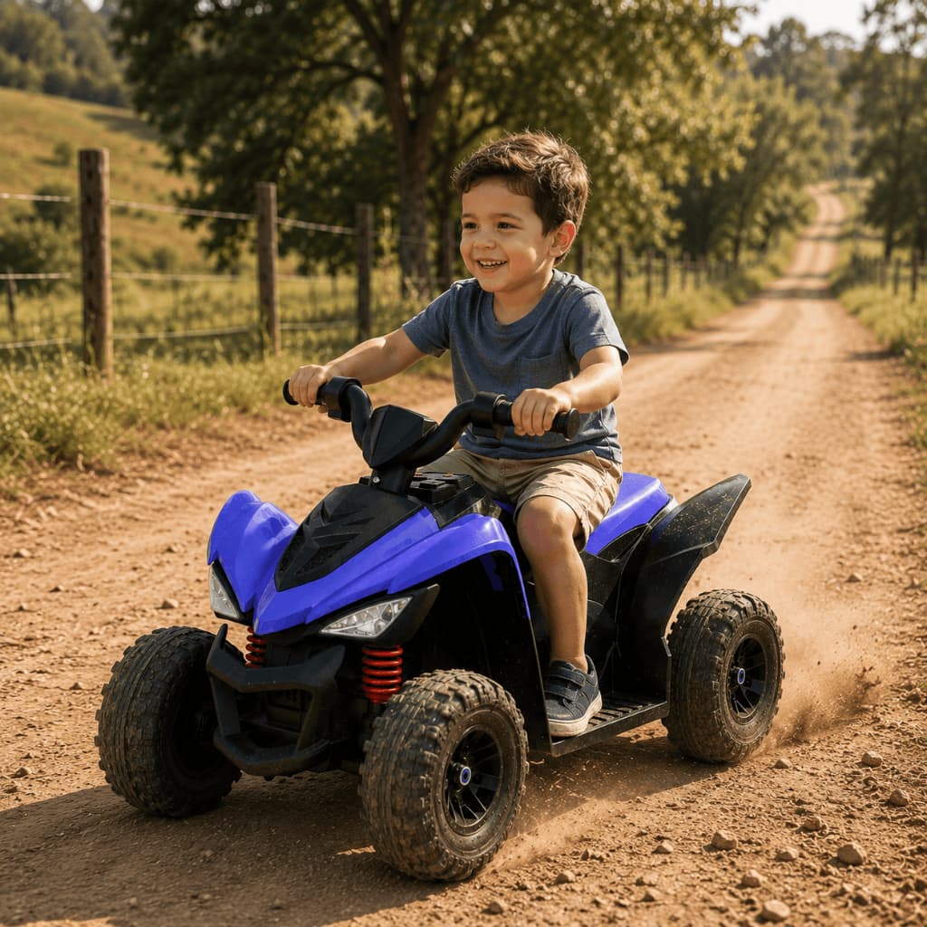Quadriciclo Eletrico Infantil Bang Toys Action Azul 6V