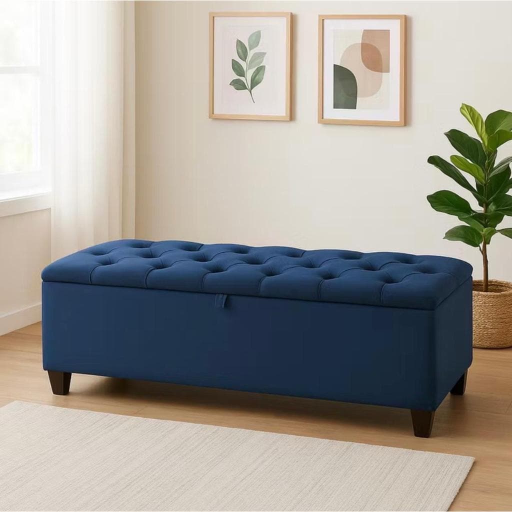 Sofá Auxiliar Estofado 120cm Assento Extra Para Sala Escritório Quarto Banco Decorativo Confortável