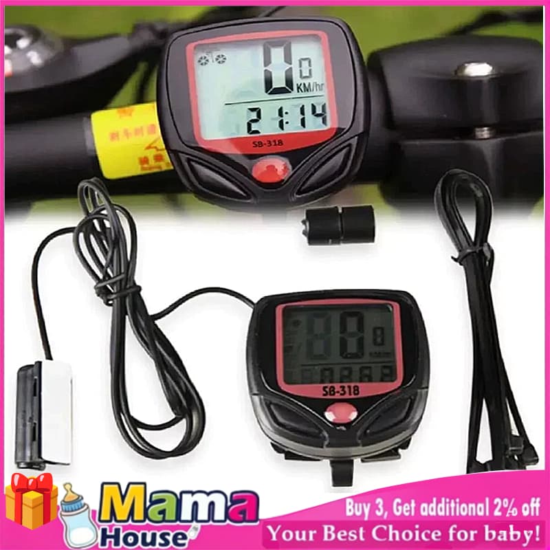 Ciclocomputador para Bicicleta com Sensor Magnético | Velocímetro Digital | Display LCD | Kit Iluminação | Frete Grátis