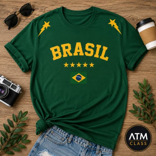Camiseta Camisa Infantil e Adulto Brasil Copa do Mundo Torcedor Blusa Unissex Envio Imediato