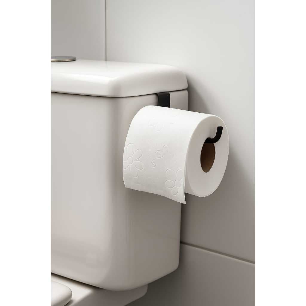 2 Suporte de Papel Higiênico Para Caixa Acoplada