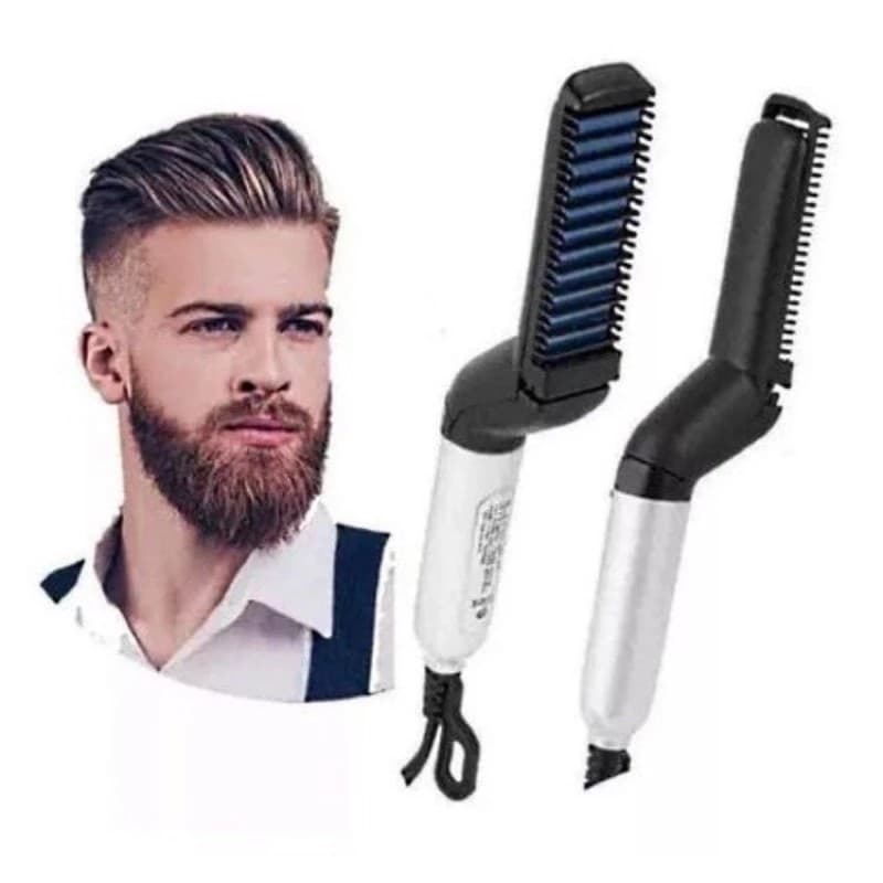 Alisador Barba e Cabelo Barbeirbo Masculino Chapinha Hair Modelling com Pente Modelador 110V 220V