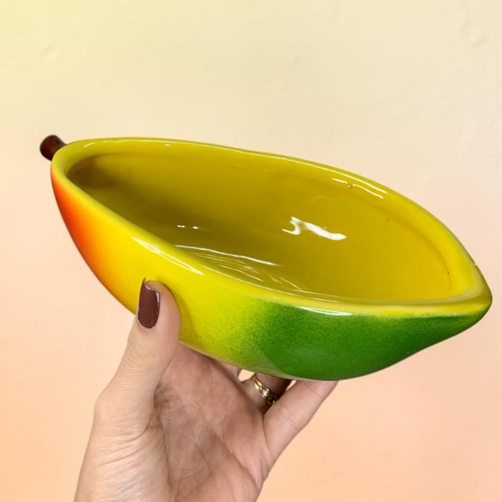 Bowl Formato de Manga 2ª LINHA Com DEFEITOS Estéticos Feito em Cerâmica Colorido Para Servir Alimento