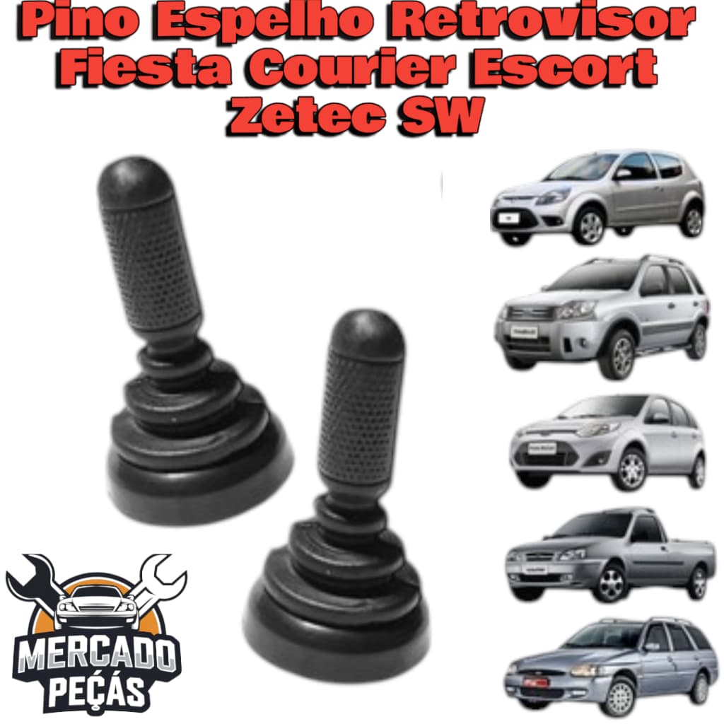Ford Fiesta Courier Escort Zetec SW Par Pinos Botão Regulagem Espelho Retrovisor Manual