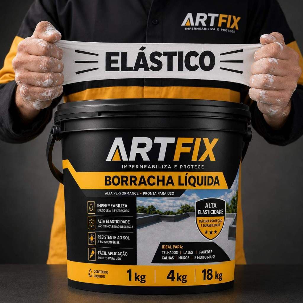 Tinta Acrílica Emborrachada 1kg para Impermeabilizar Lajes, Telhas, Metais e Concreto em Obras