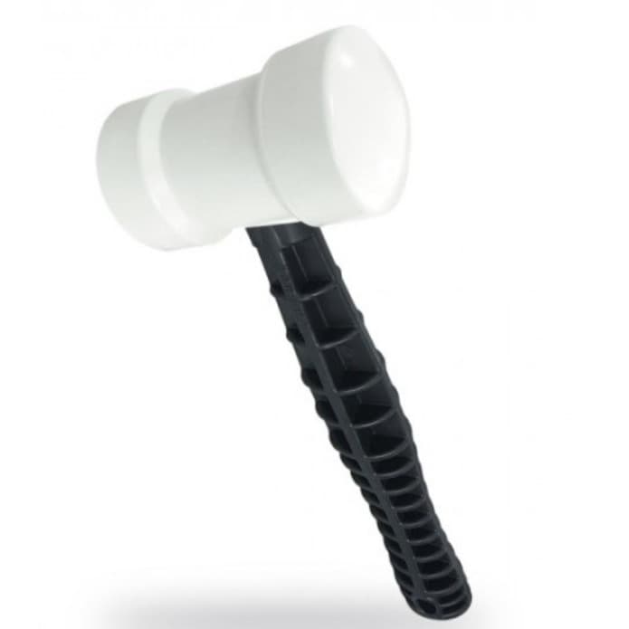 Kit 3 Marretas Borracha Flexível Branca 60mm Durak Não Mancha Para Assentar Piso Porcelanato
