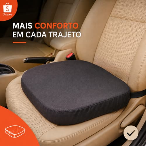 Almofada de Assento Espuma D28 Para Banco de Carro e Cadeira de Escritório Confortável
