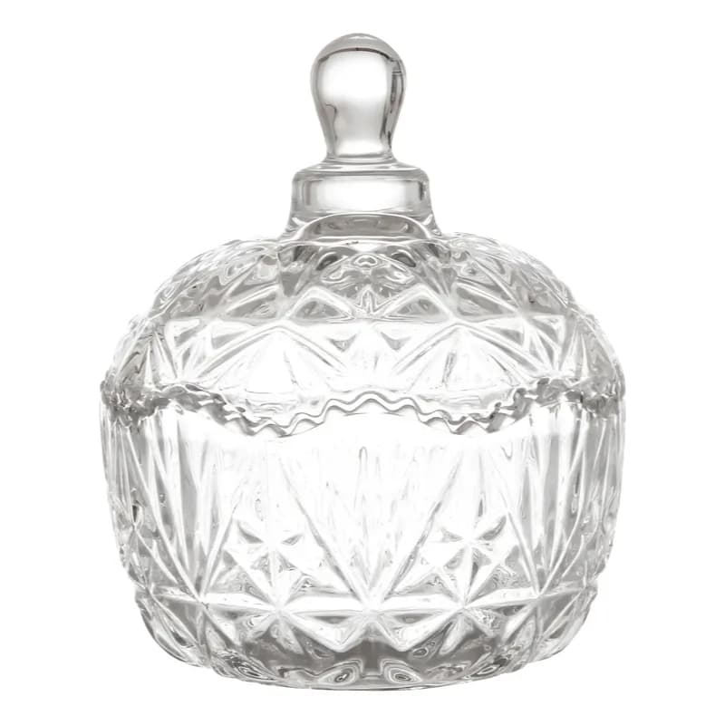 Potiche Royal Bomboniere Vidro Cristal 12cm - KeHome