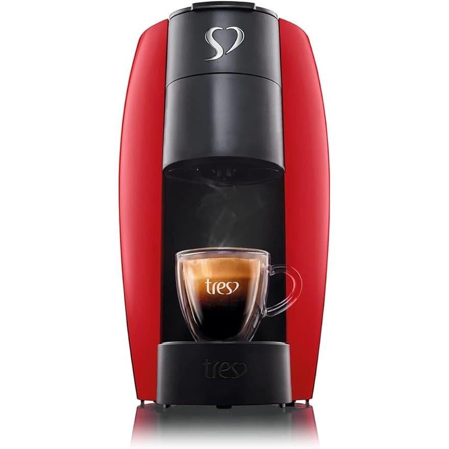 Cafeteira Espresso 3 Corações Luna, Multibebidas, Vermelha - 110V
