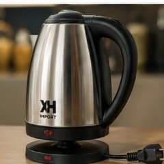 Chaleira Elétrica XH Inox 1,8 Litros 1500W 220V Aquecimento Rápido Desligamento Automático