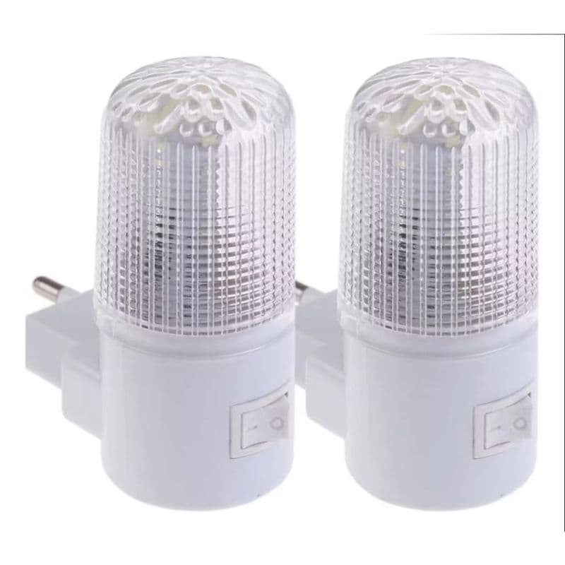 Kit 2 Luminárias Abajur Luz Noturna LED Tomada Bivolt