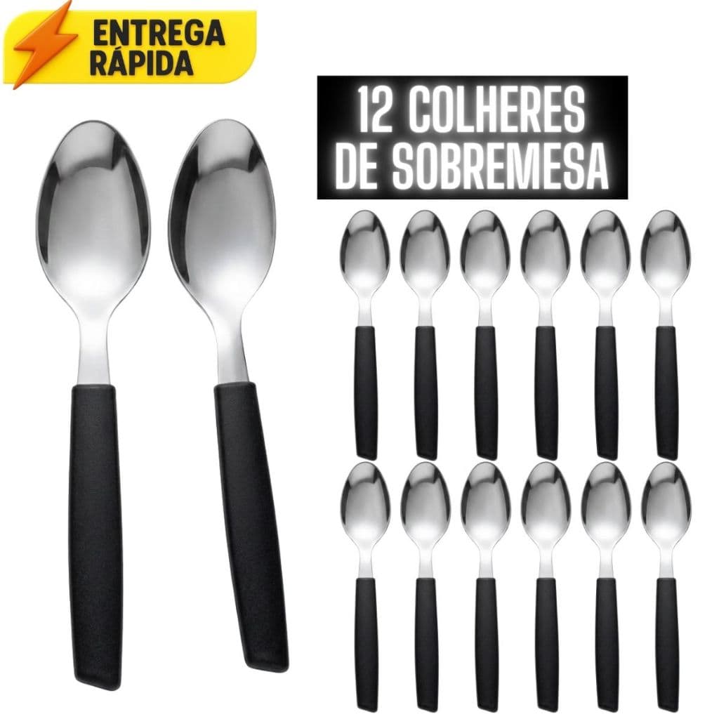Colheres de sobremesa - Talheres de INOX  - Utensílios para cozinha