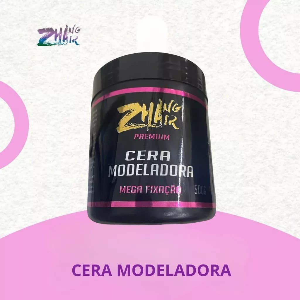 Cera Modeladora Definição E Controle De Frizz Com Brilho Natural-Modeladora-500g-Zhang Hair