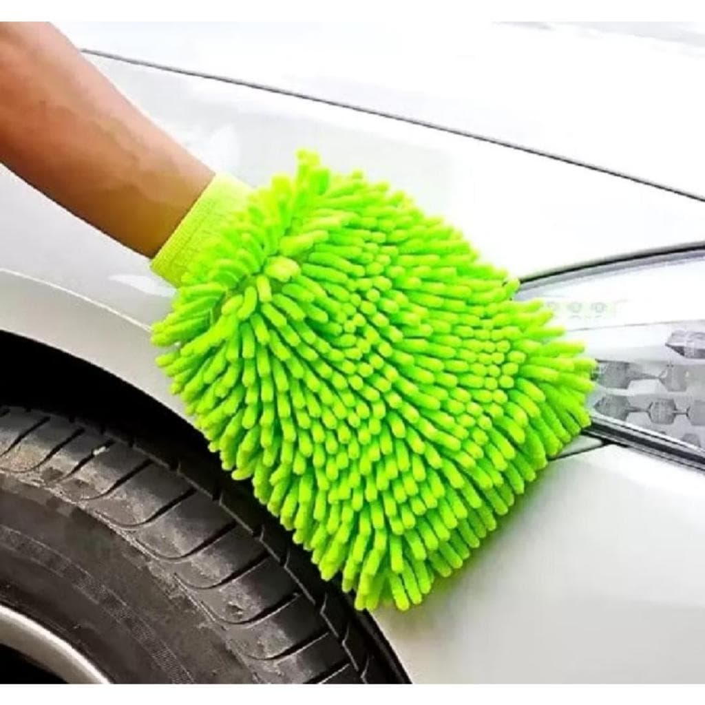 Luva de Microfibra Para Lavagem de Carros - Alta Absorção, Limpeza Eficiente, Não Risca e Conforto no Punho